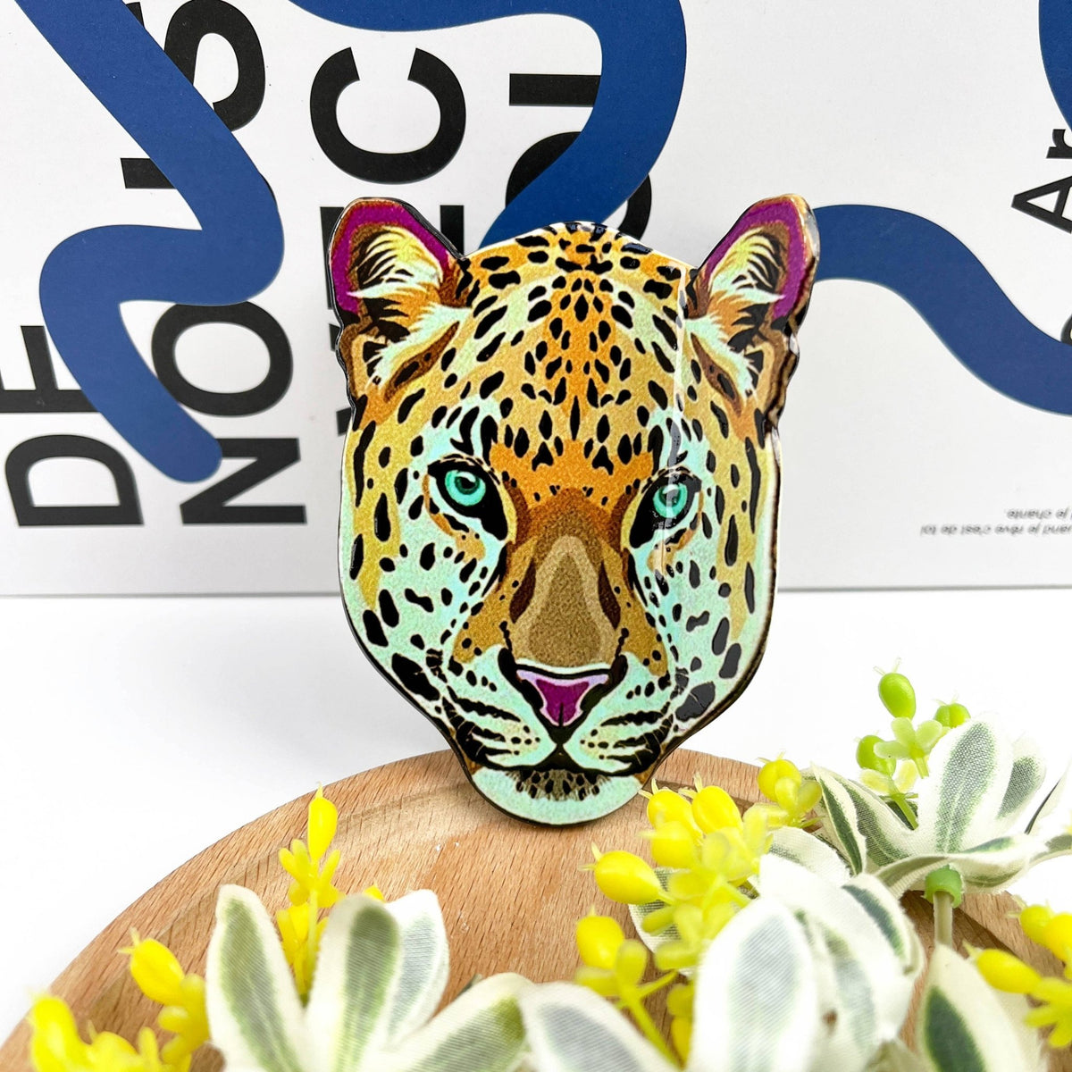 Tiger Head Hair Claw Clip, Cheetah Head Hair Clip - Abigail Fox Designs Nantucket