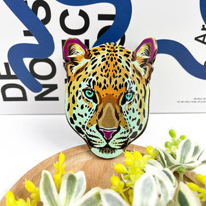 Tiger Head Hair Claw Clip, Cheetah Head Hair Clip - Abigail Fox Designs Nantucket