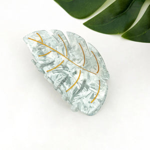 Tropical Monstera Leaf Hair Claw Clip - Abigail Fox Designs Nantucket
