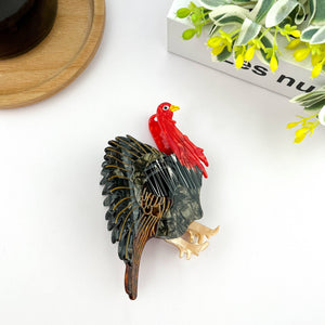 Turkey Roast Chicken Hair Clip,Thanksgiving Gift Claw Clip - Abigail Fox Designs Nantucket