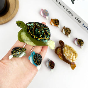 Turtle Claw Clip, Large & Mini Hair Clip - Abigail Fox Designs Nantucket