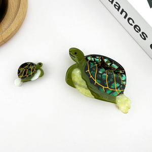 Turtle Claw Clip, Large & Mini Hair Clip - Abigail Fox Designs Nantucket