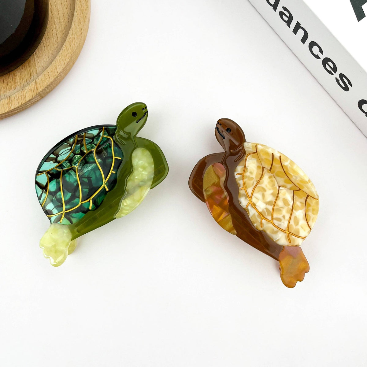 Turtle Claw Clip, Large & Mini Hair Clip - Abigail Fox Designs Nantucket