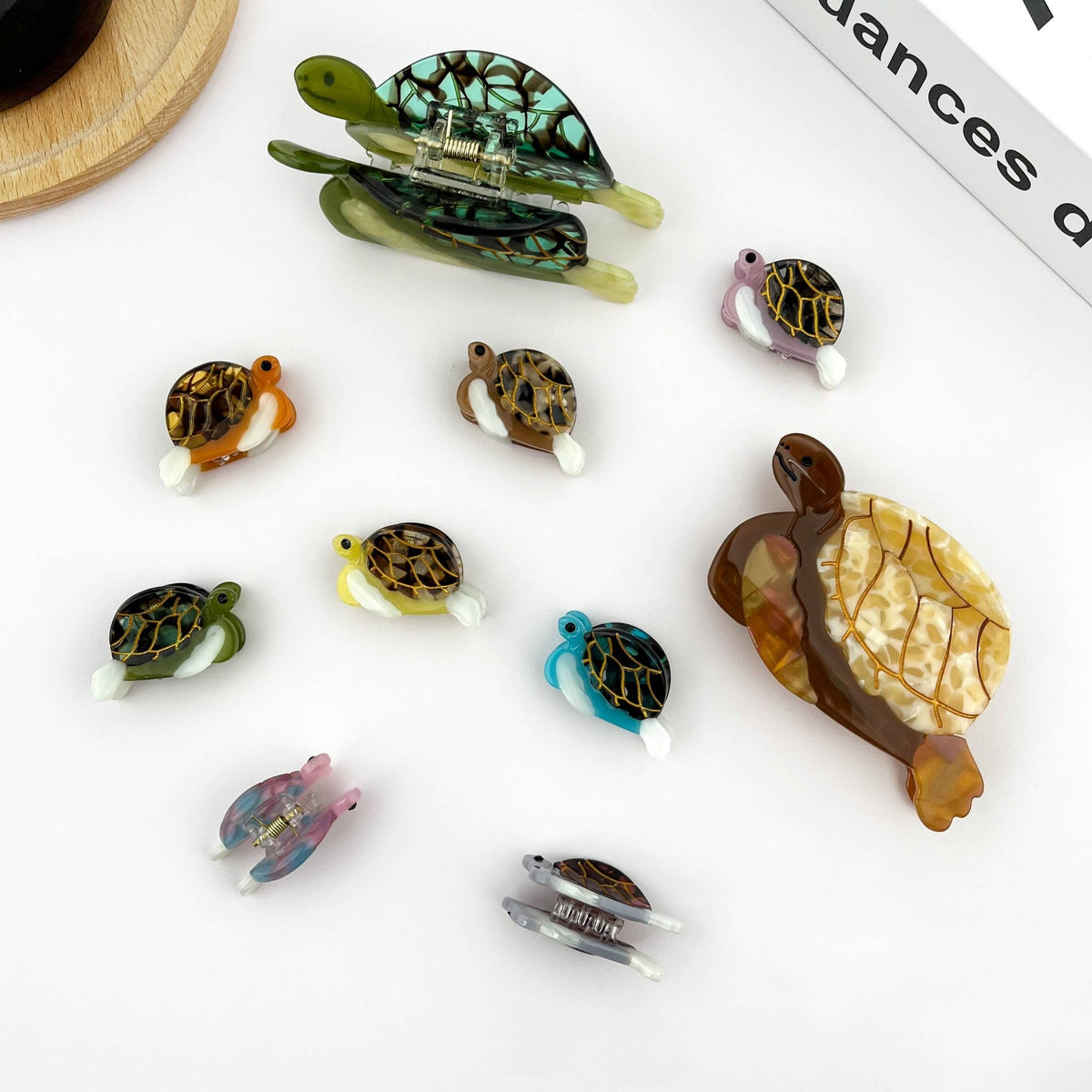 Turtle Claw Clip, Large & Mini Hair Clip - Abigail Fox Designs Nantucket