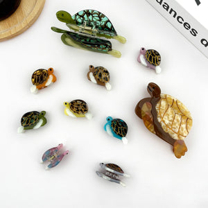 Turtle Claw Clip, Large & Mini Hair Clip - Abigail Fox Designs Nantucket