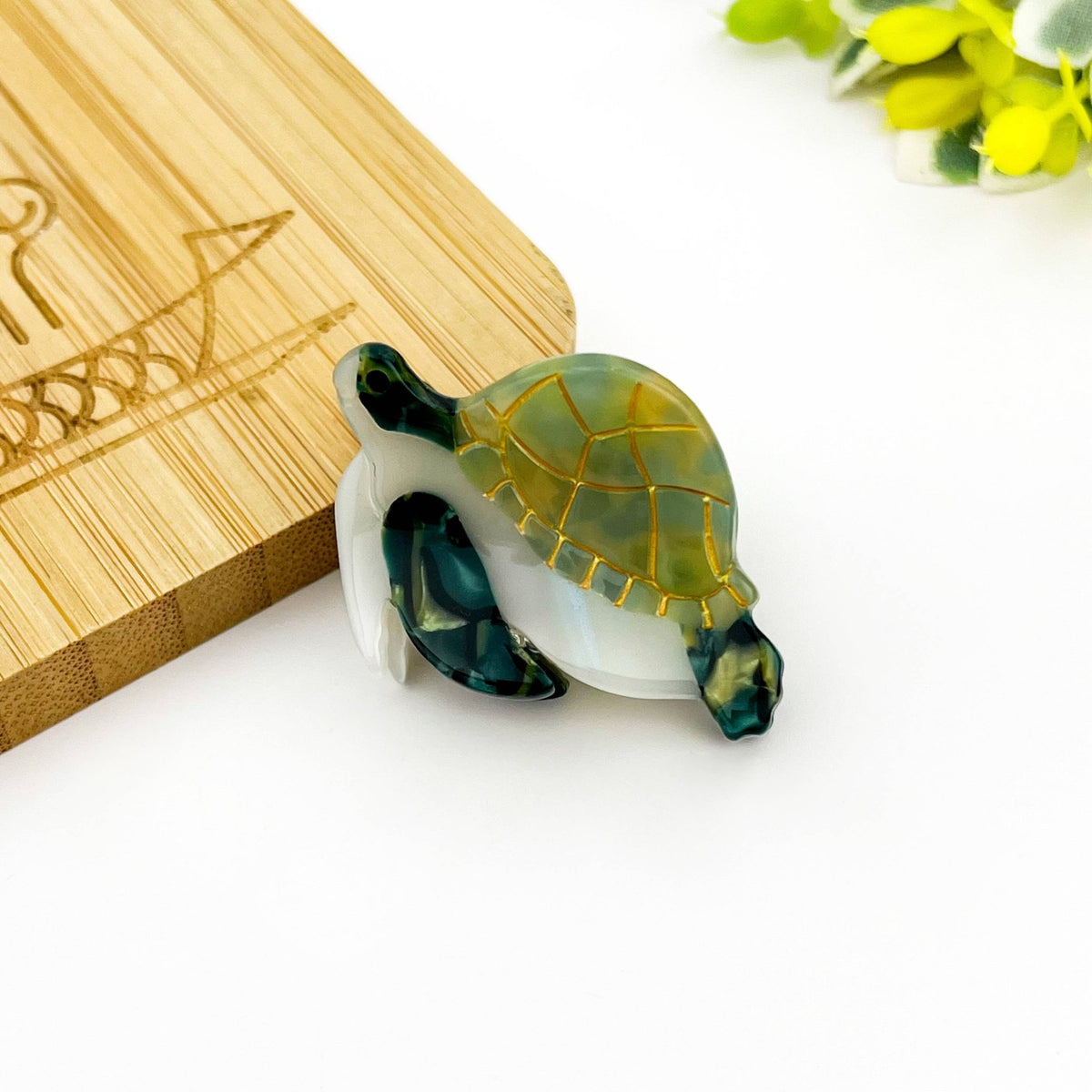 Turtle Hair Clip,Animal Claw Clip - Abigail Fox Designs Nantucket