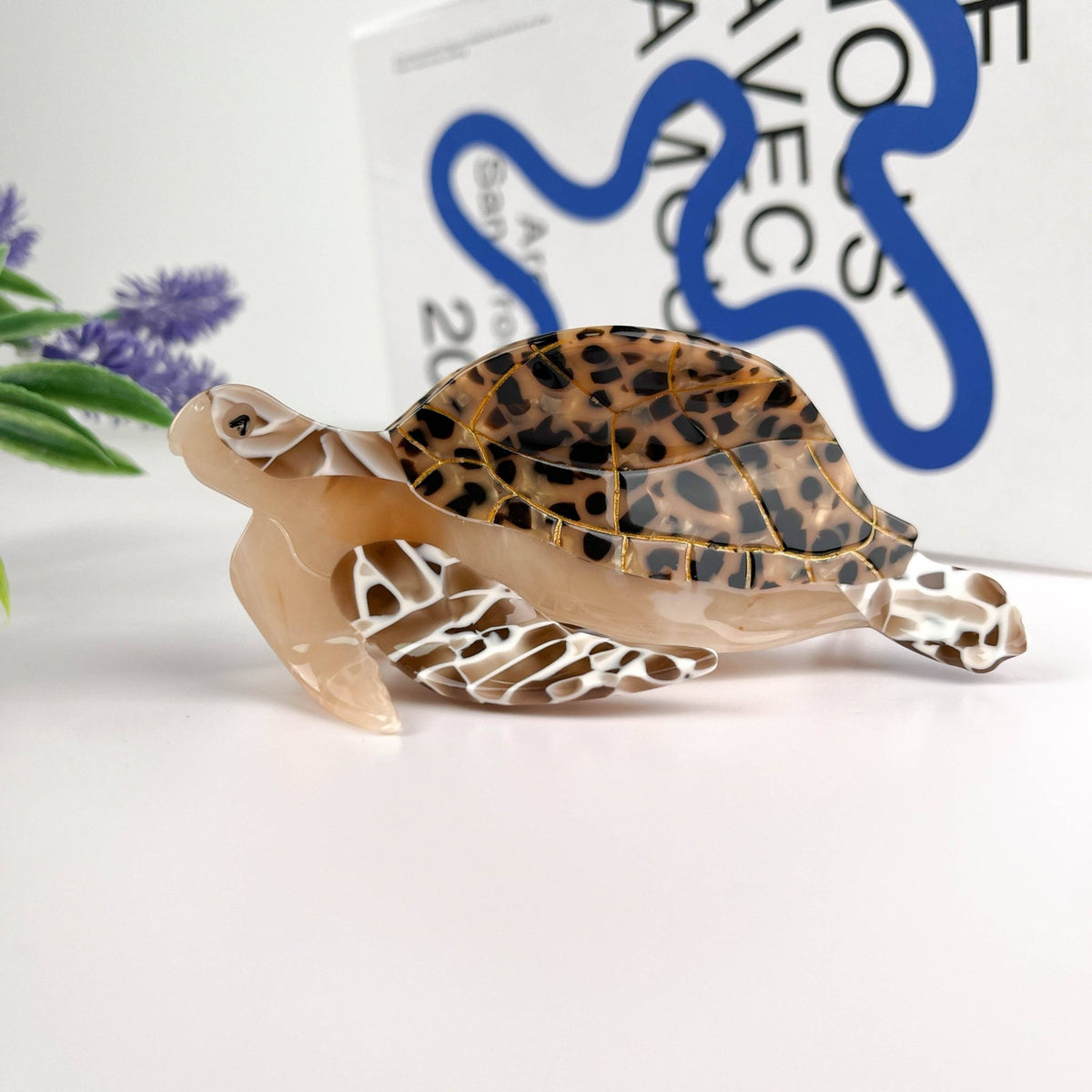Turtle Hair Clip,Animal Claw Clip - Abigail Fox Designs Nantucket