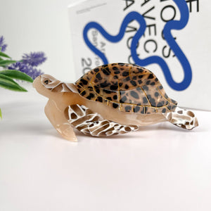 Turtle Hair Clip,Animal Claw Clip - Abigail Fox Designs Nantucket