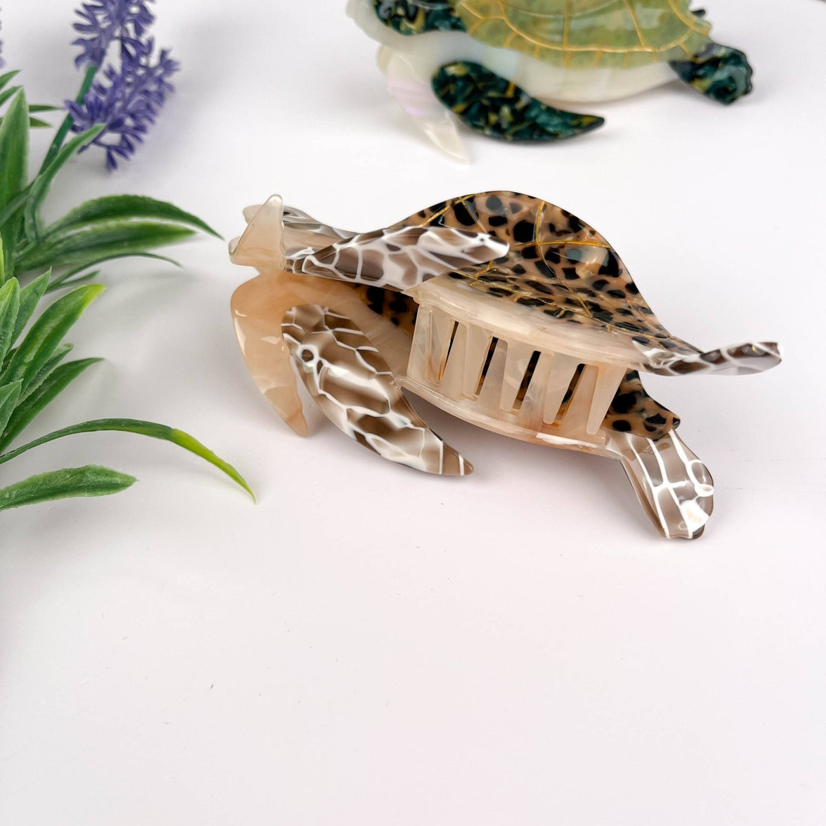 Turtle Hair Clip,Animal Claw Clip - Abigail Fox Designs Nantucket
