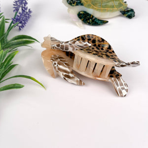 Turtle Hair Clip,Animal Claw Clip - Abigail Fox Designs Nantucket