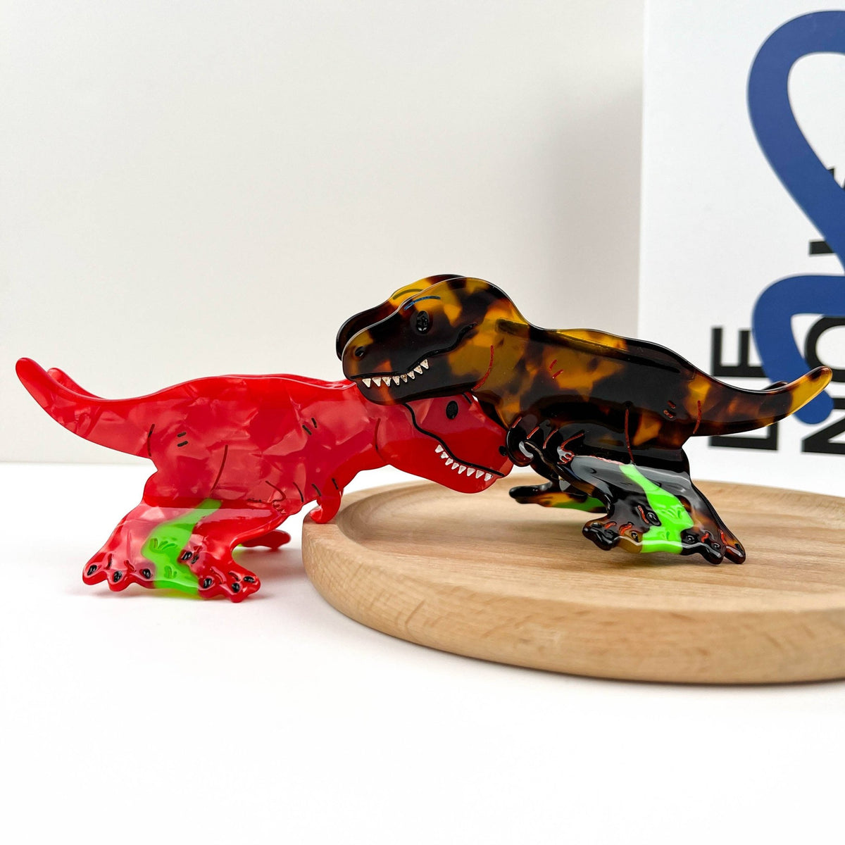 Tyrannosaurus Hair Clip, Acetate Animal Claw Clip - Abigail Fox Designs Nantucket