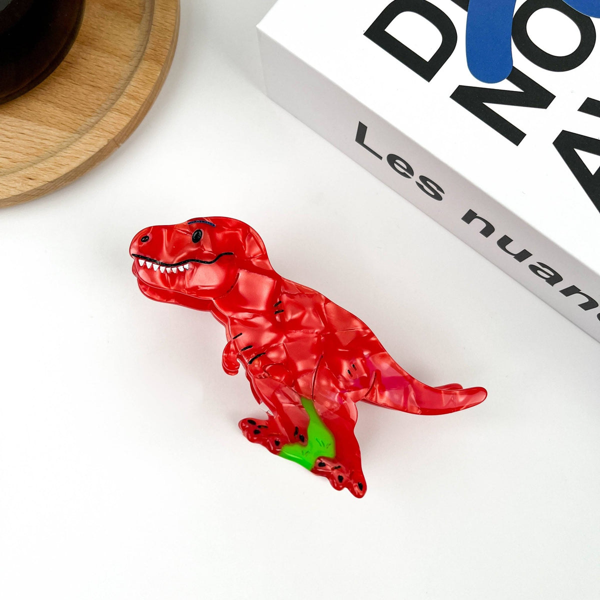 Tyrannosaurus Hair Clip, Acetate Animal Claw Clip - Abigail Fox Designs Nantucket