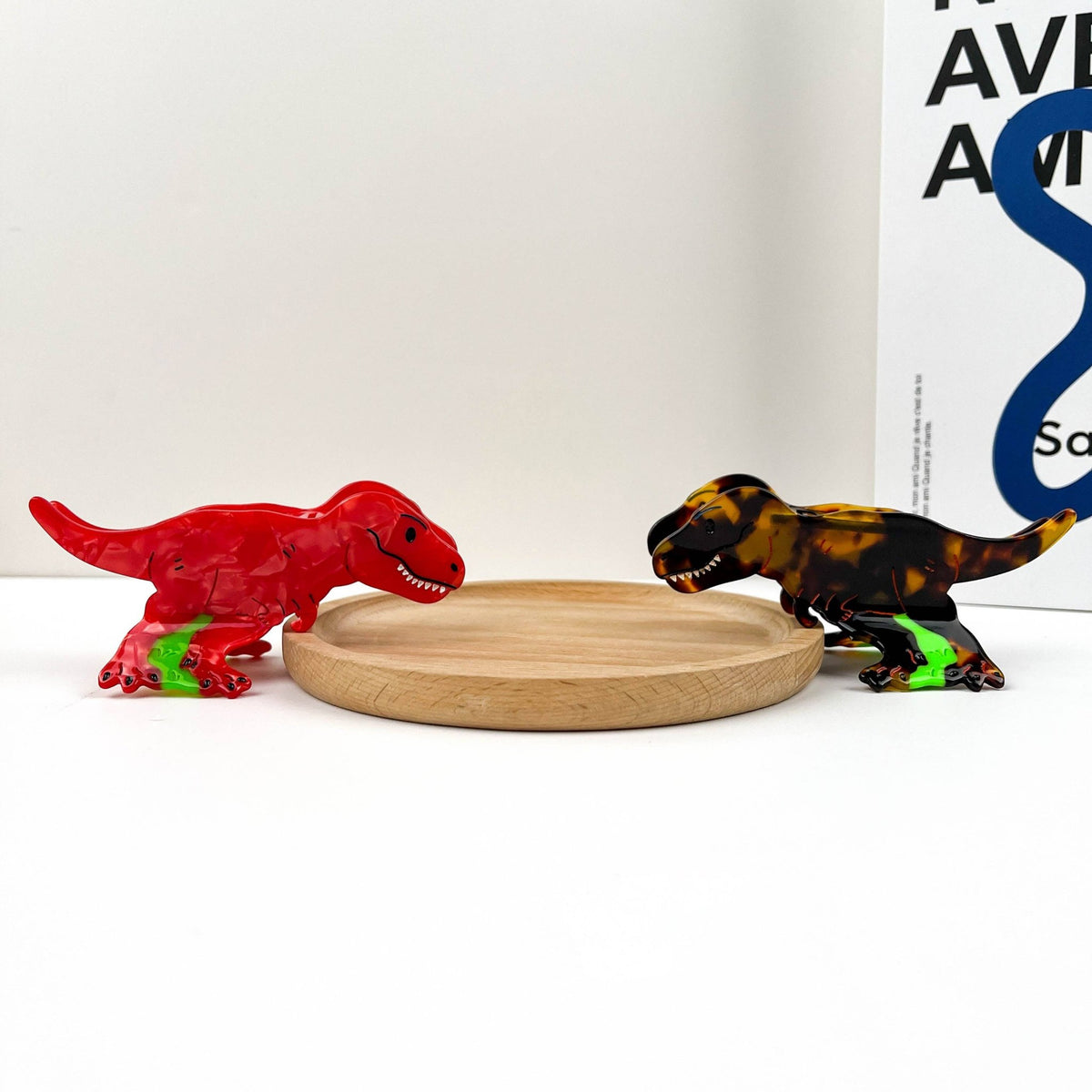 Tyrannosaurus Hair Clip, Acetate Animal Claw Clip - Abigail Fox Designs Nantucket