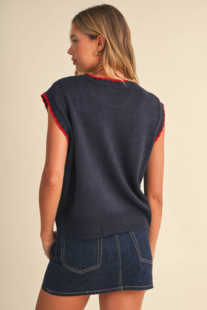 USA Flag Teddy Bear Sweater - Abigail Fox Designs Nantucket