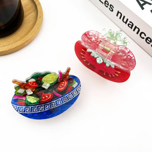 Vegetable Salad Hair Claw Clip, Food Hair Clip - Abigail Fox Designs Nantucket