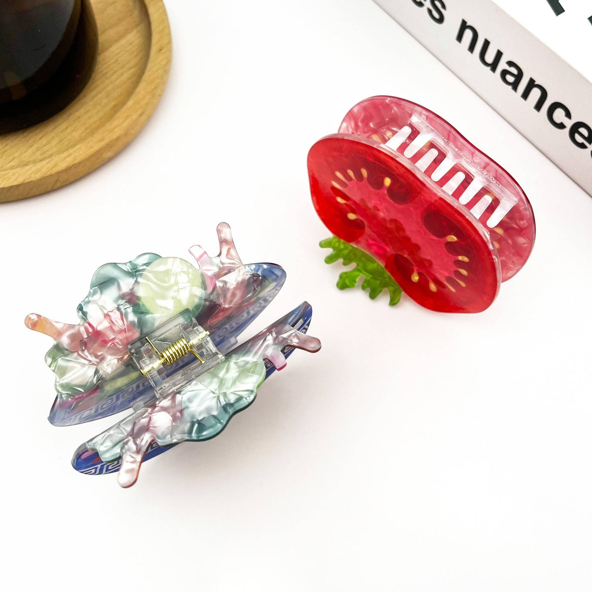 Vegetable Salad Hair Claw Clip, Food Hair Clip - Abigail Fox Designs Nantucket