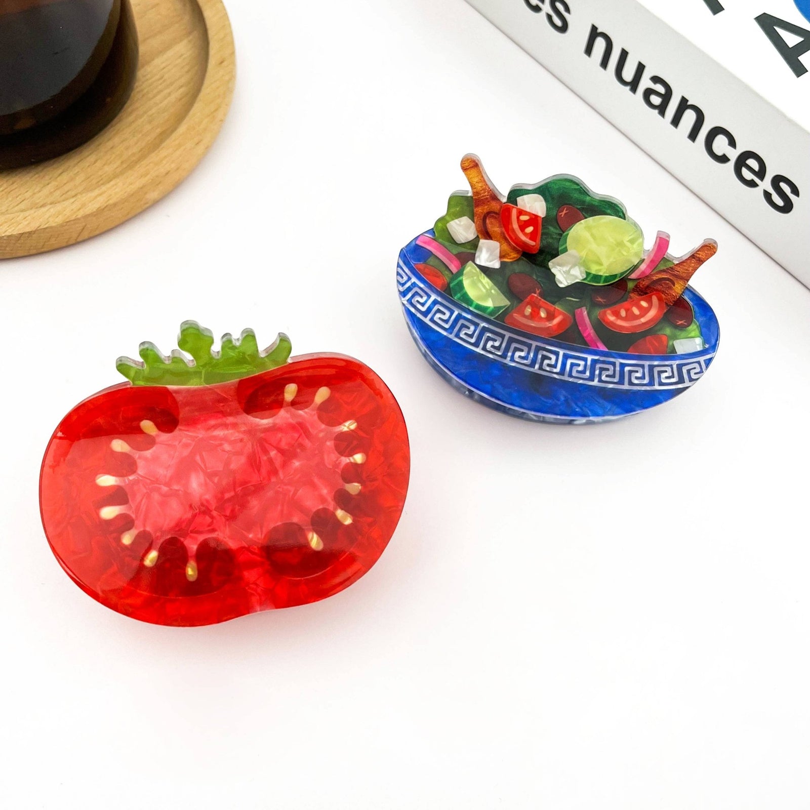 Vegetable Salad Hair Claw Clip, Food Hair Clip - Abigail Fox Designs Nantucket