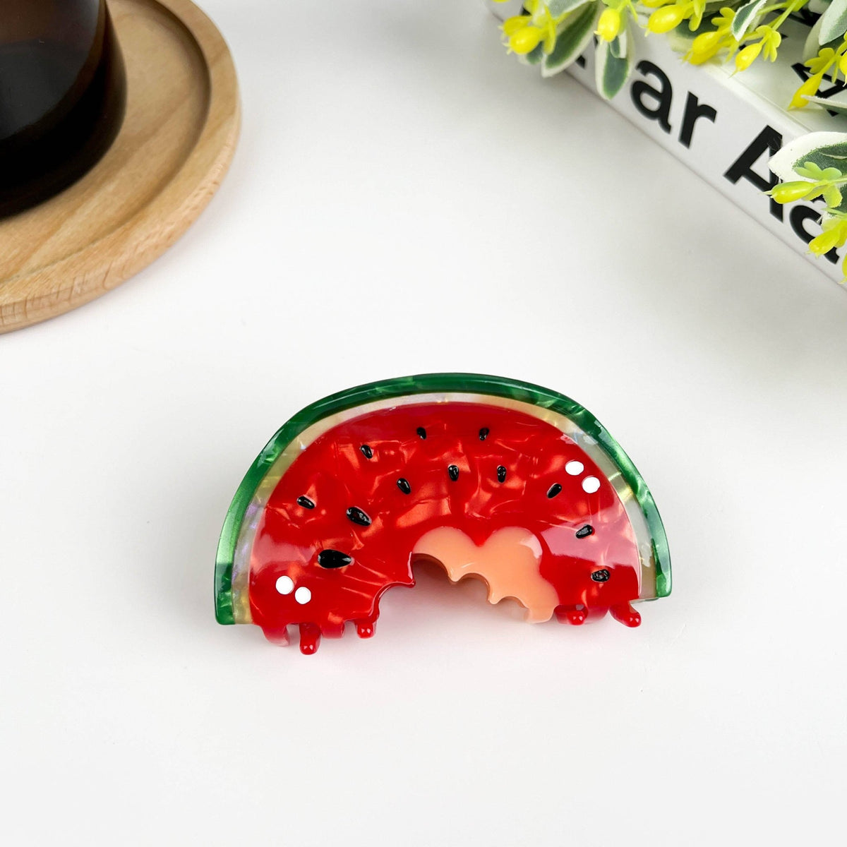 Watermelon Hair Clip,Fruit Claw Clip - Abigail Fox Designs Nantucket