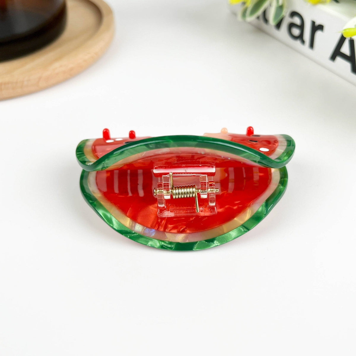 Watermelon Hair Clip,Fruit Claw Clip - Abigail Fox Designs Nantucket