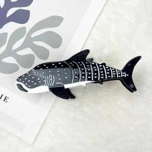 Whale hair clips Shark claw clip animal series - Abigail Fox Designs Nantucket