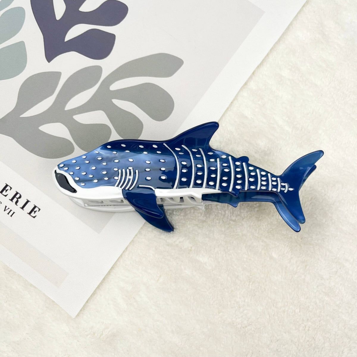 Whale hair clips Shark claw clip animal series - Abigail Fox Designs Nantucket