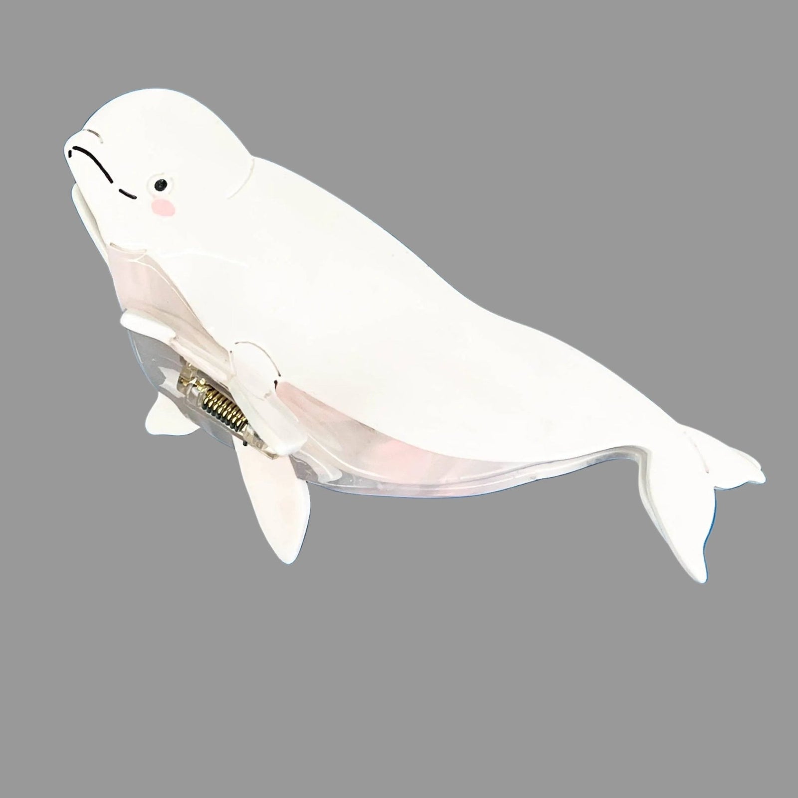 White Whale Claw Clip,Ocean Series Hair Clip - Abigail Fox Designs Nantucket