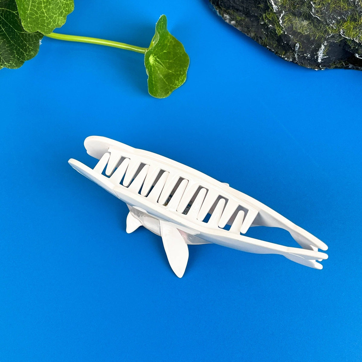 White Whale Claw Clip,Ocean Series Hair Clip - Abigail Fox Designs Nantucket