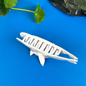White Whale Claw Clip,Ocean Series Hair Clip - Abigail Fox Designs Nantucket