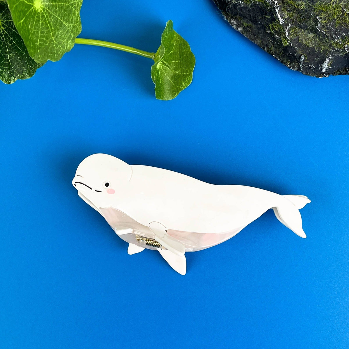 White Whale Claw Clip,Ocean Series Hair Clip - Abigail Fox Designs Nantucket