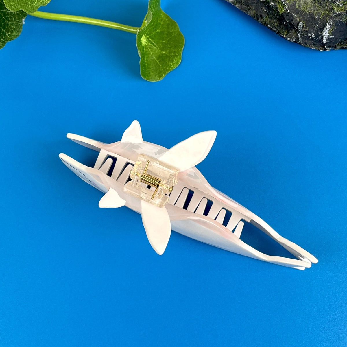 White Whale Claw Clip,Ocean Series Hair Clip - Abigail Fox Designs Nantucket