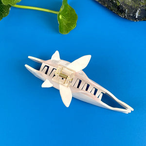 White Whale Claw Clip,Ocean Series Hair Clip - Abigail Fox Designs Nantucket