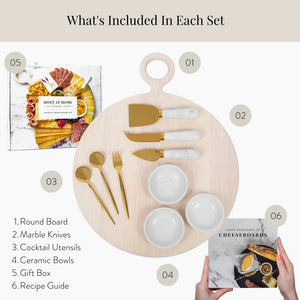 10 Piece Charcuterie Board and Cheese Knife Set Start Kit - Abigail Fox Designs