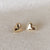 12mm Heart Stud Earrings with Cubic Zirconia border - Abigail Fox Designs