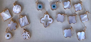 14ky Assorted Charms, Heart & Evil Eye - Abigail Fox Designs