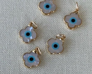 14ky Assorted Charms, Heart & Evil Eye - Abigail Fox Designs