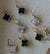 14ky GF Charms, Mother Of Pearl, Lapis & Malachite Clovers - Abigail Fox Designs