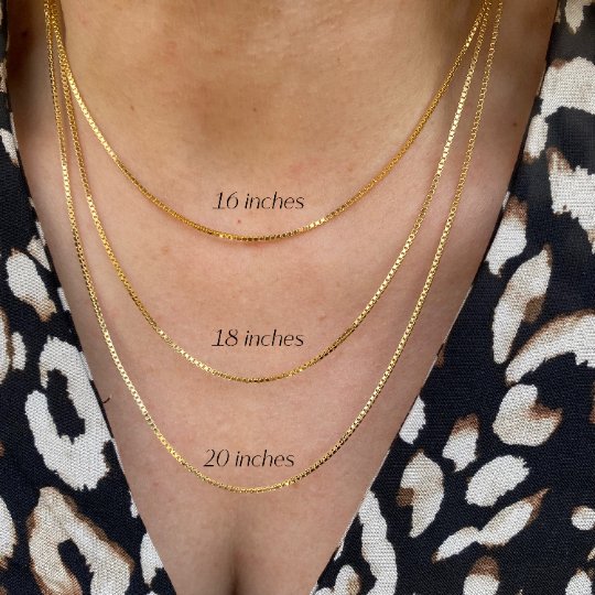 16, 18 or 20 inch Box Finished Chain 1.2mm, 18k Gold Filled, Abigail Fox Jewelry Collection - Abigail Fox Designs