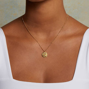 16" Spinning celestial pendant necklace - Abigail Fox Designs