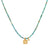 16" Turquoise Summer Celestial Charm Necklace - Abigail Fox Designs
