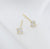 4mm Cubic Zirconia Diamond Stud Earrings, 18k gold vermeil - Abigail Fox Designs