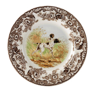 8 Piece 8 inch Salad Plate Set, Spode Woodland Salad Plate RENTAL - Abigail Fox Designs