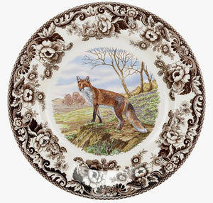 8 Piece 8 inch Salad Plate Set, Spode Woodland Salad Plate RENTAL - Abigail Fox Designs