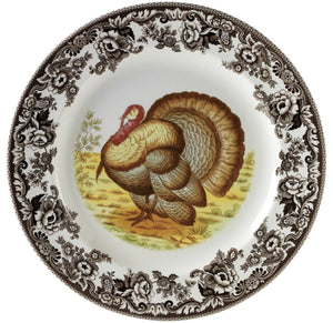 8 Piece 8 inch Salad Plate Set, Spode Woodland Salad Plate RENTAL - Abigail Fox Designs