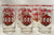 Culver, Signed Mid-Century Barware, Christmas Ornaments,  Highball tumbler, Set of 6, (ONLY 1 set Left!)