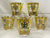 Georges Briard, Signed Vintage Mid-Century Barware, Lemon Tree Rocks Glasses, Set Of 6