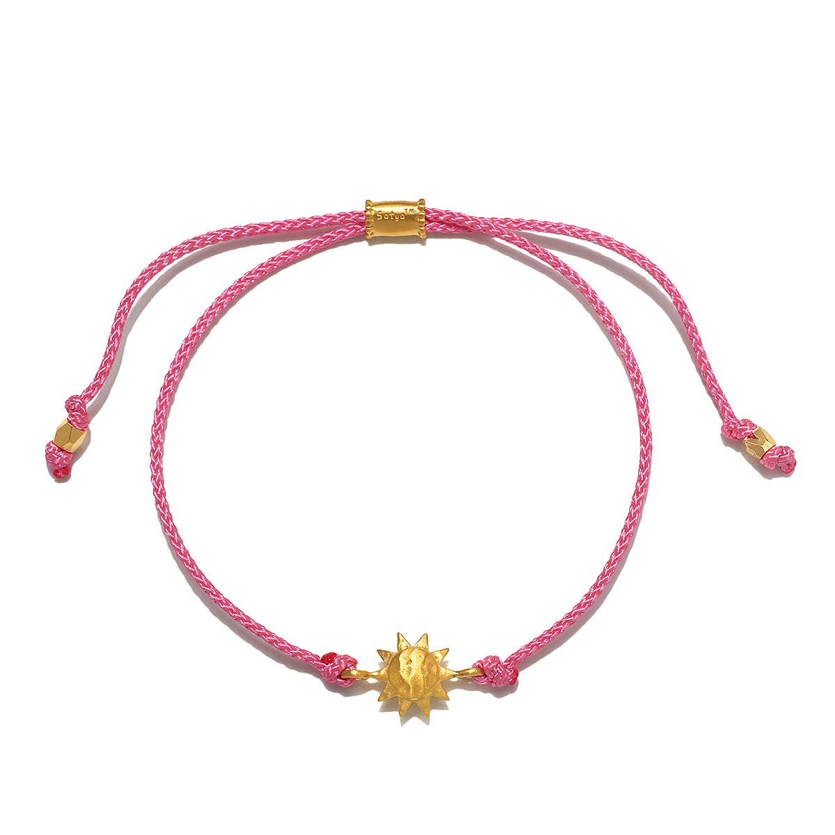 "A New Day" Summer Sun White Topaz Adjustable Cord Bracelet - Abigail Fox Designs