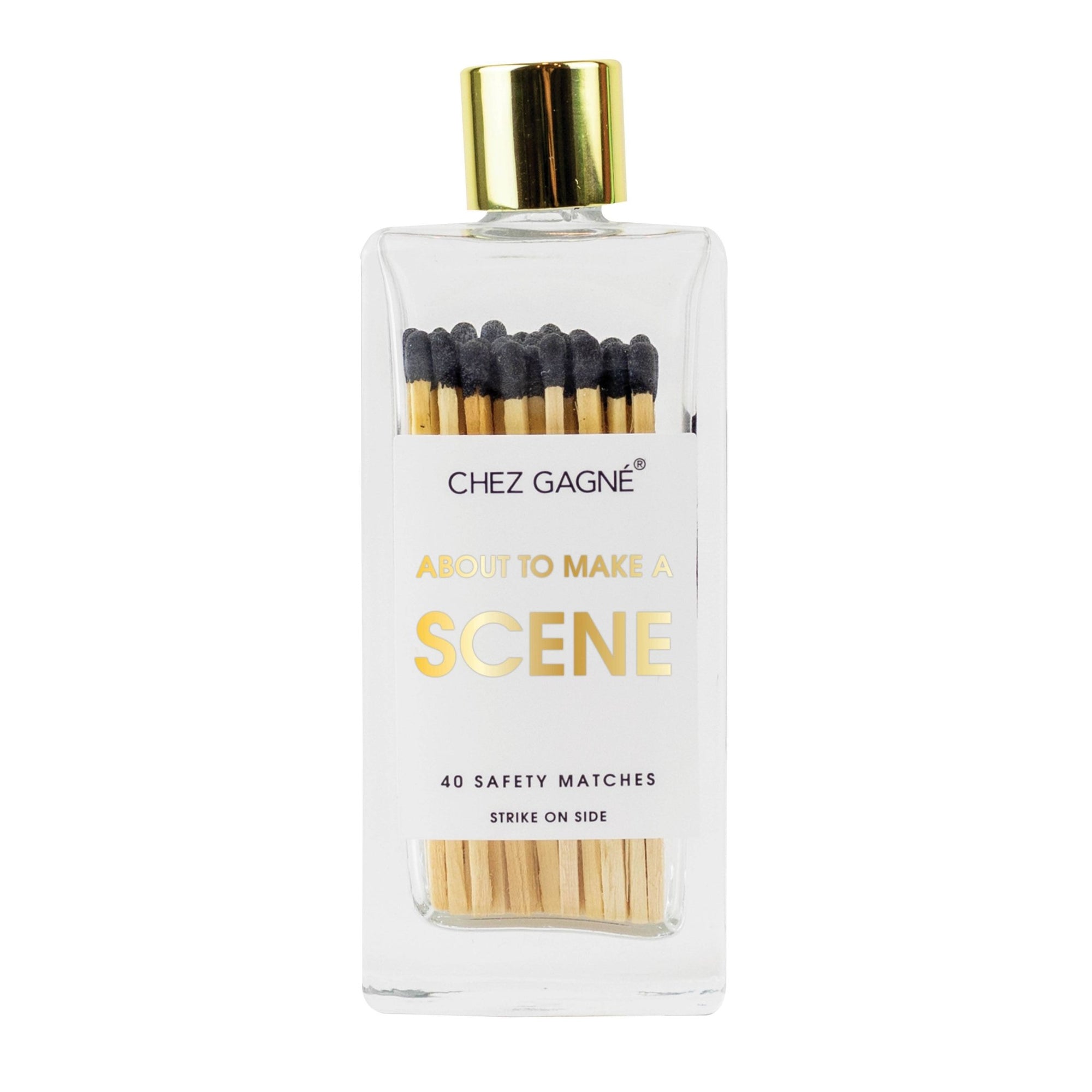 About To Make A Scene - Glass Bottle Matches - Abigail Fox Designs