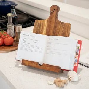 Acacia Wood Tablet Cooking Stand - Abigail Fox Designs