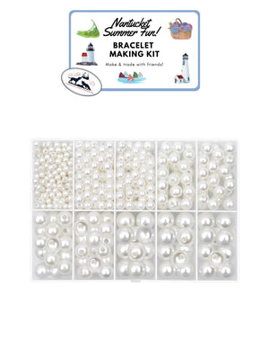 Add On- Nantucket Bracelet Kit, Faux Pearls assorted sizes - Abigail Fox Designs