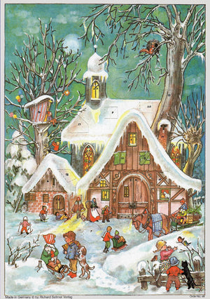 Advent Calendar Cottage In Snowy Woods - Abigail Fox Designs